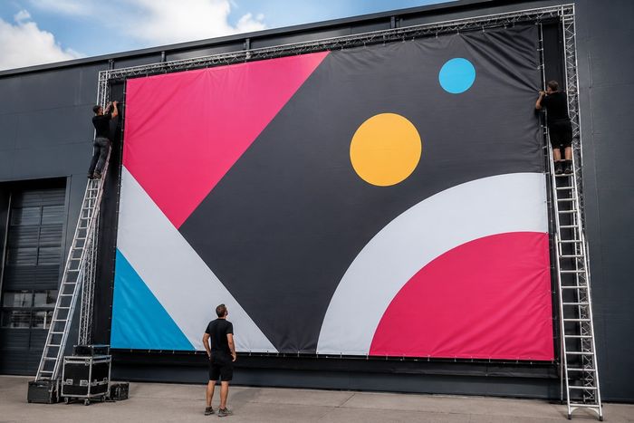 Banderole publicitaire 400 x 300 cm