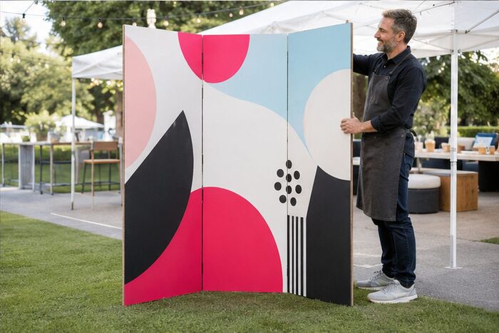 Totem triptyque, impression ReflexPrinting