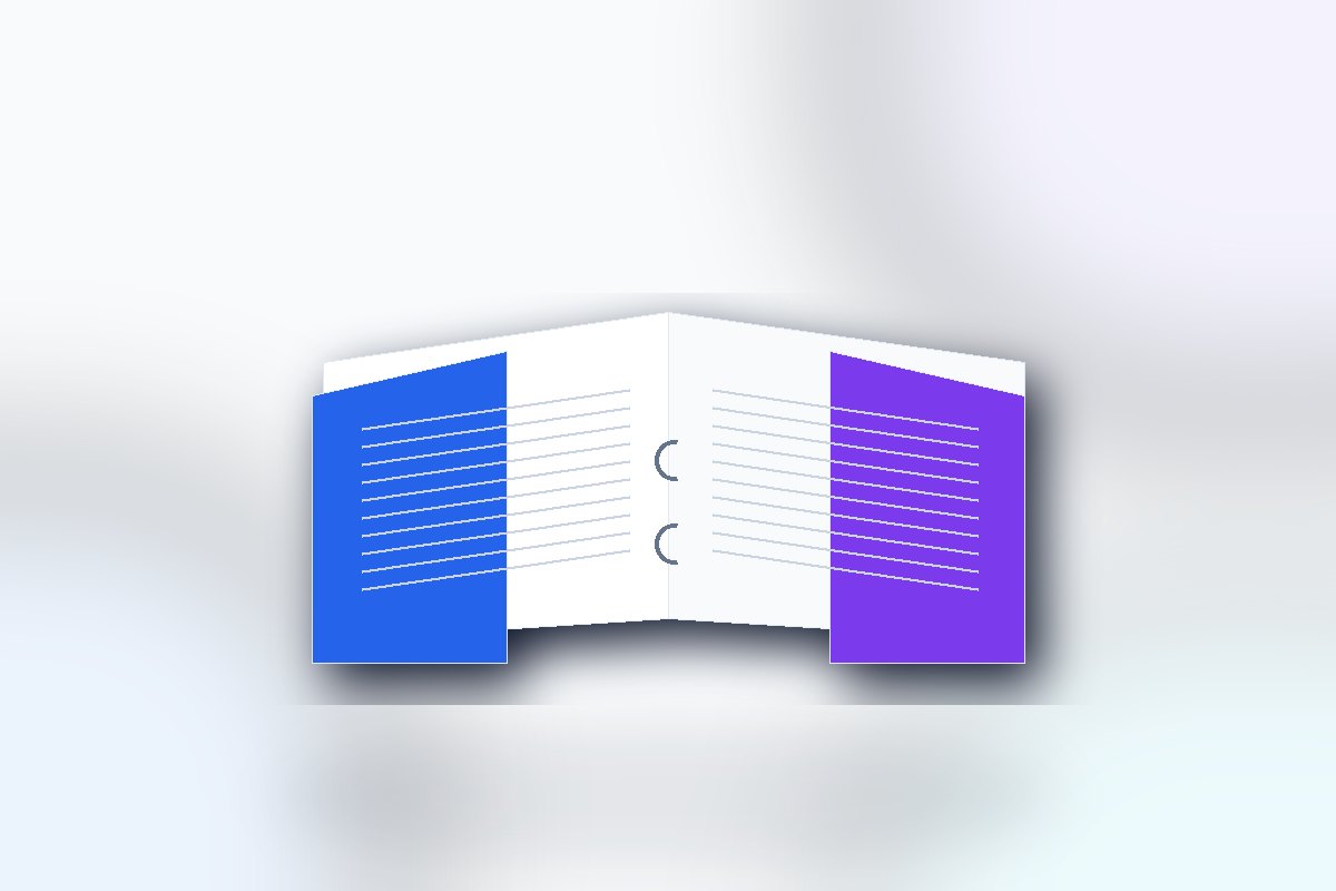 Visuel produit ReflexPrinting : Agrafes boucle, catégorie Brochures et reliures, style premium bleu violet.