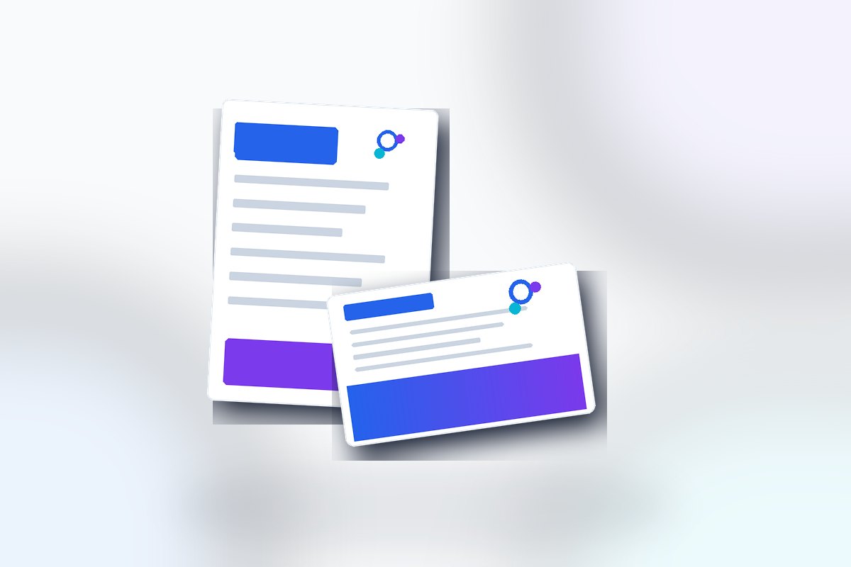 Visuel produit ReflexPrinting : A5, catégorie Nos dépliants, style premium bleu violet.