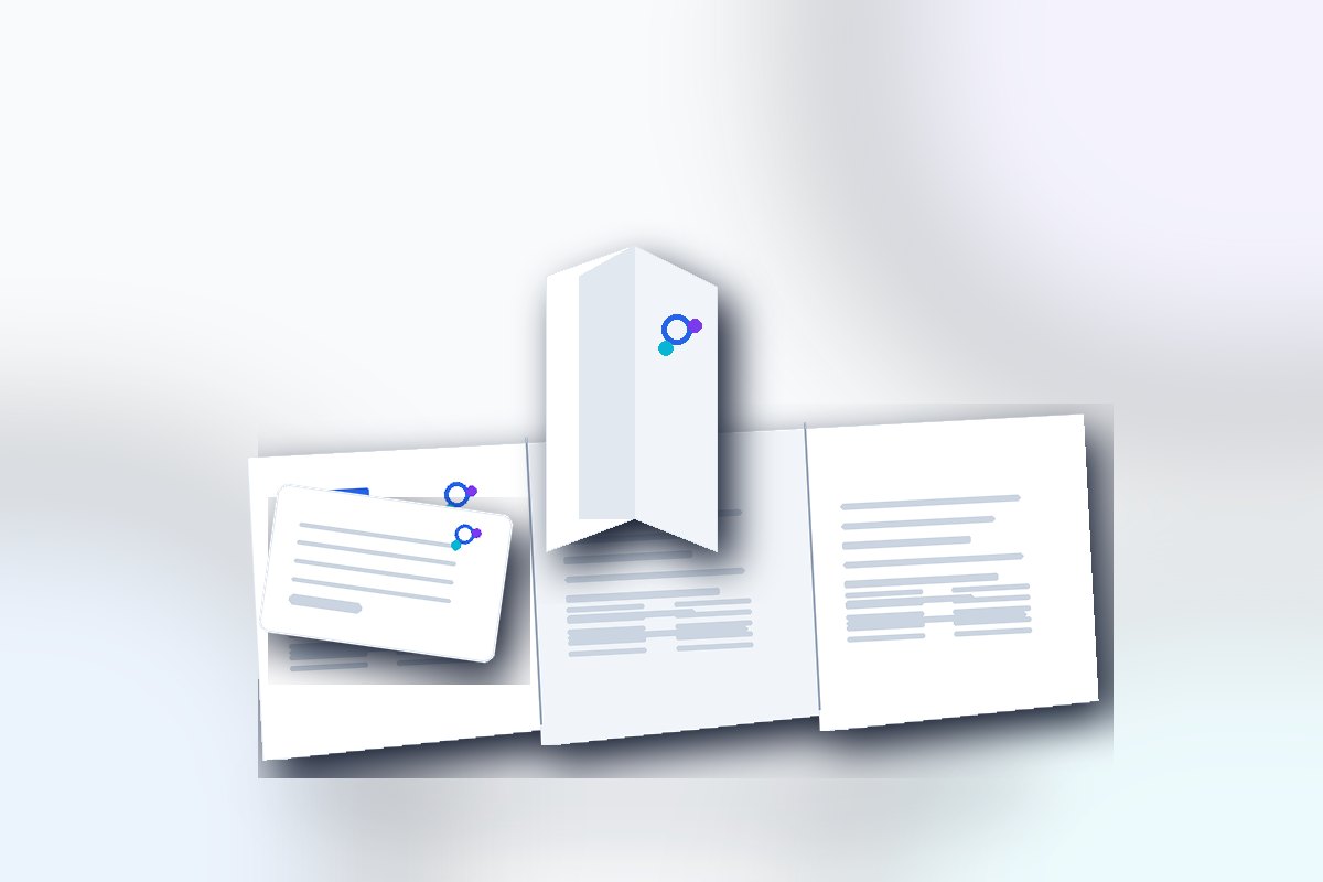 Visuel produit ReflexPrinting : pli roulé, catégorie Pliages de dépliants, style premium bleu violet.