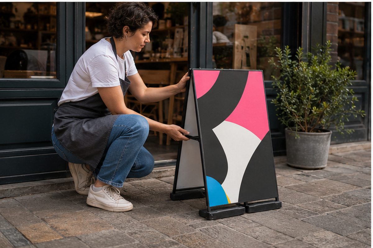 Stop trottoir imprimé en quadrichromie par ReflexPrinting