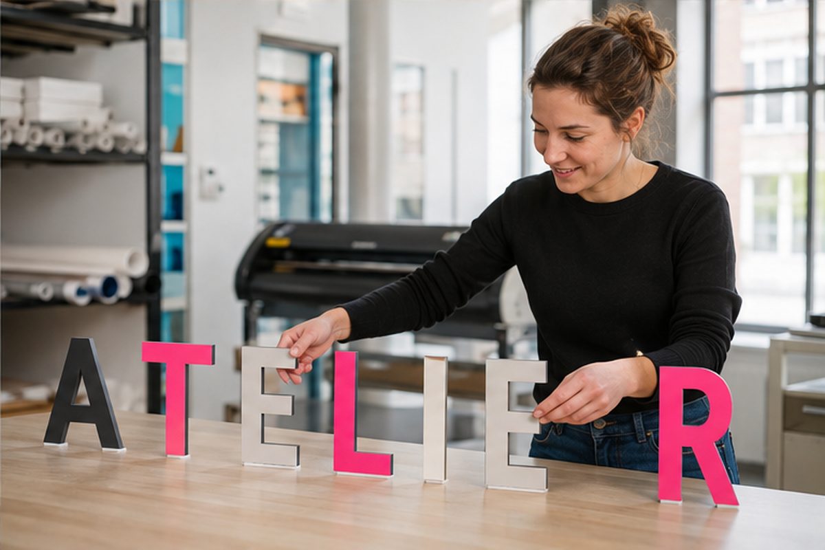 Lettres découpées grand format imprimé par ReflexPrinting